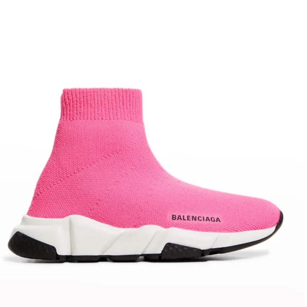 Balenciaga Kids Pink Sock Sneakers